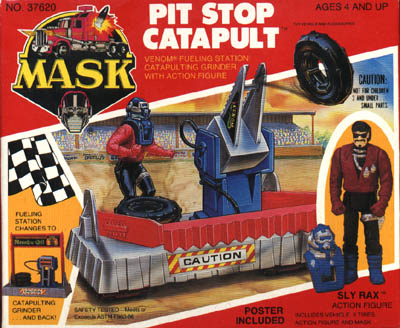 Kenner MASK PIT STOP CATAPULT BOX FRONT